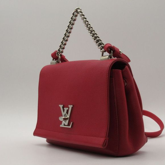 Louis Vuitton LockMe BB 2way Shoulder Bag Red - Picture 3 of 5